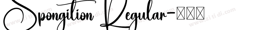 Spongition Regular字体转换 Spongition Regular字体转换